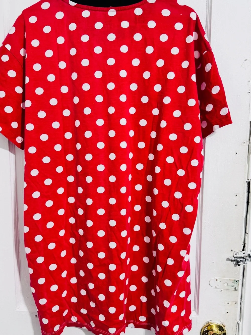 Disney Minnie Mouse Red & White Polka Dot Sleep Tee - Picture 3 of 3